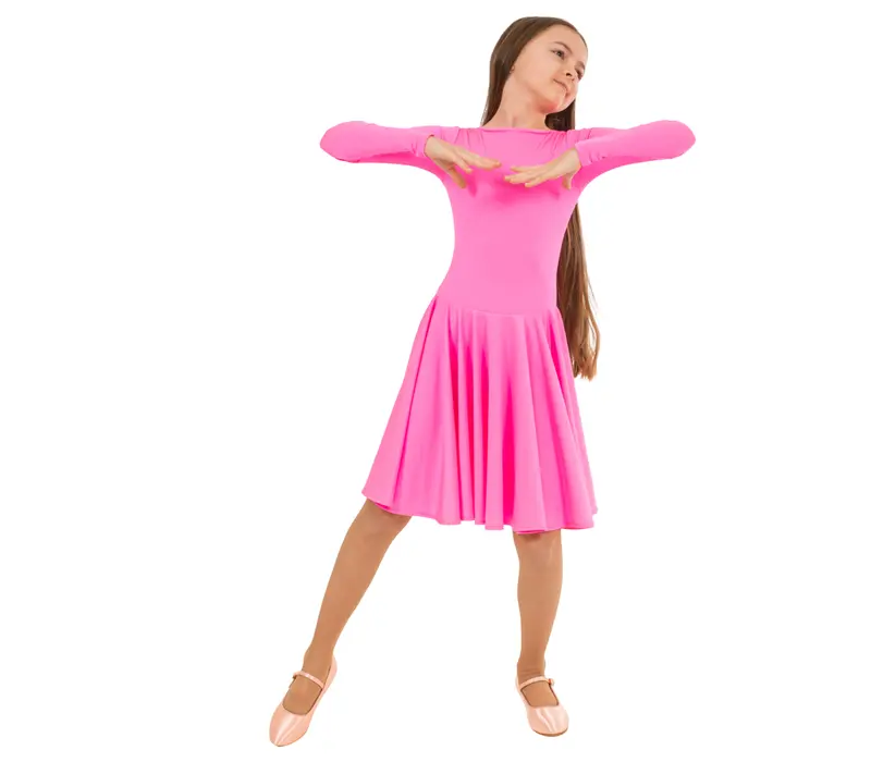 FSD Agnes, dívčí šaty - Růžová - hot pink