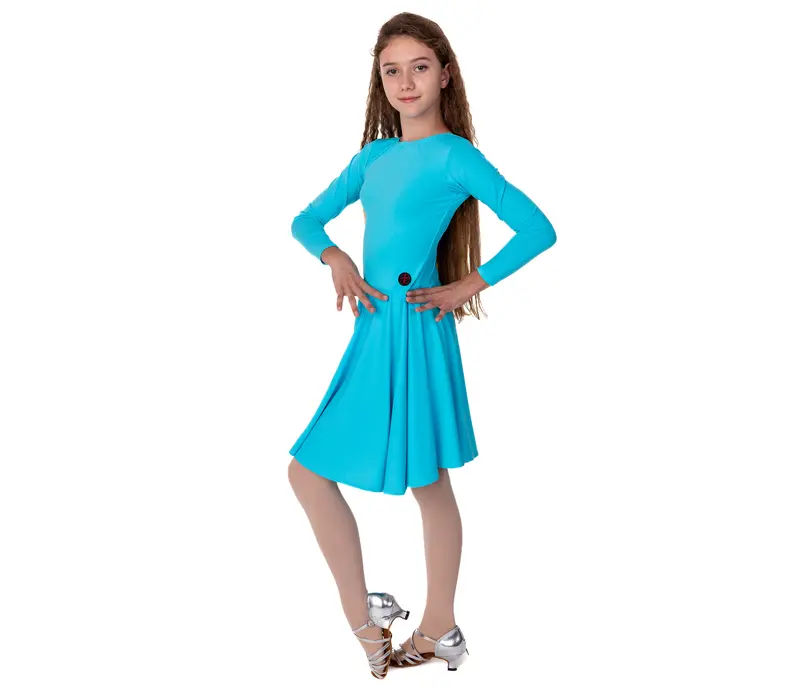 FSD Agnes, dívčí šaty - Modrá - light blue