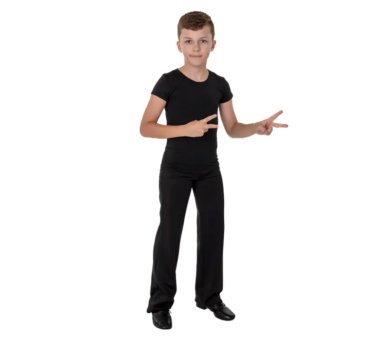 Aaron balroom, chlapecké tričko - Černá