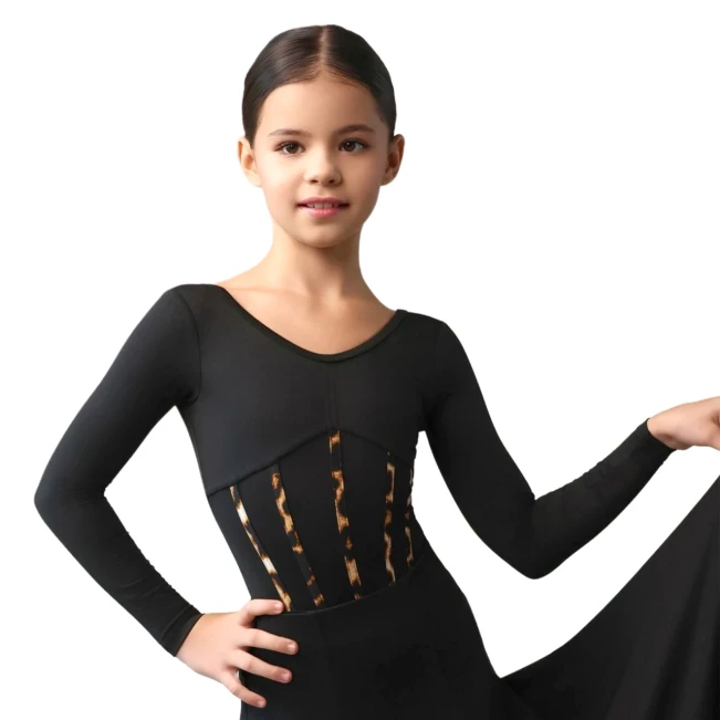 Grand Prix Daisy, dívčí body s dlouhým rukávem 