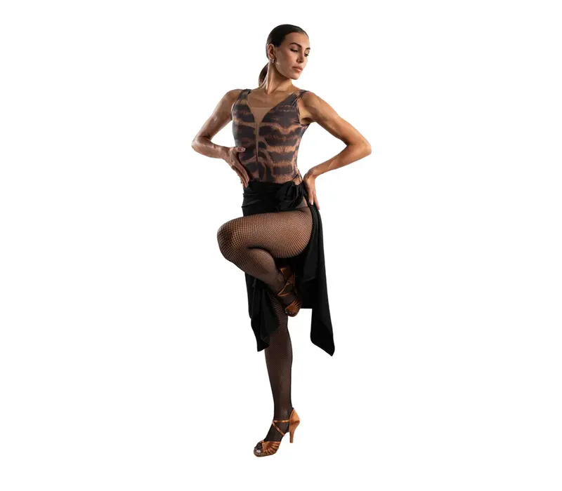 Grand Prix Gabrielle Bachatica, dámský dres na hrubá ramínka Grand Prix Gabrielle Bachatica, dámský dres na hrubá ramínka - Hnědá - Wild toffee GP