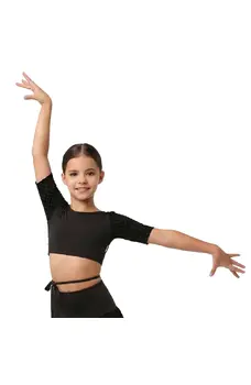 Grand Prix Iona Mini Noir, dívčí zavinovací top