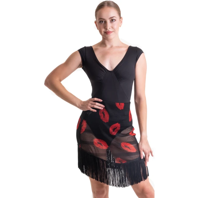 Kaia mesh, síťovaná sukně s třásněmi Kaia mesh, síťovaná sukně s třásněmi