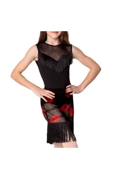 Grand Prix Kaia mesh, síťovaná sukně s třásněmi pro dívky
