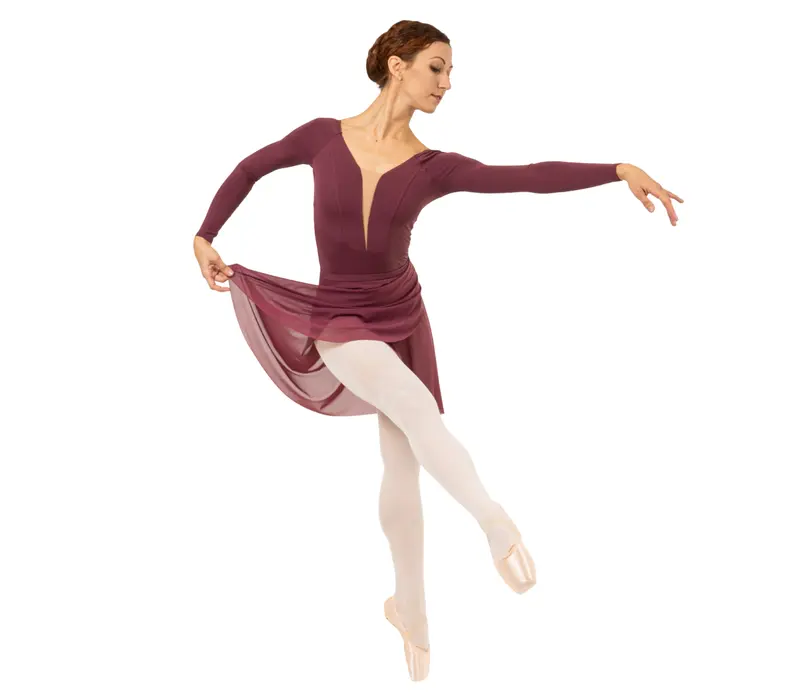 Grand Prix Le Secret Danica, dámský baletní dres s dlouhým rukávem Grand Prix Le Secret Danica, dámský baletní dres s dlouhým rukávem - Fialová - Italian plum GP