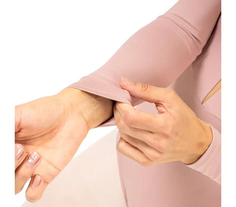 Grand Prix Le Secret Danica, dámský baletní dres s dlouhým rukávem Grand Prix Le Secret Danica, dámský baletní dres s dlouhým rukávem - Korálovo mandlová GP