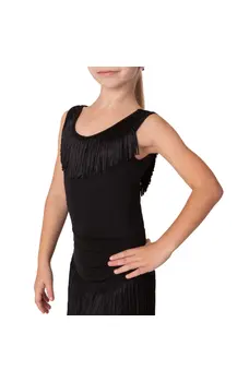 Pomp, dívčí dres na široká ramínka s třásněmi