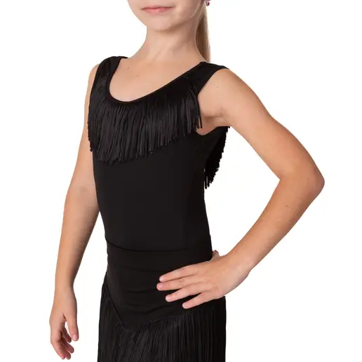 Pomp, dívčí dres na široká ramínka s třásněmi
