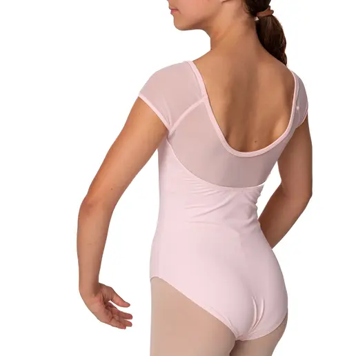 Mirella Soft mesh cap sleeve Leotard, dětský dres