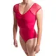 Seville strap back leotard, dámský dres s rukávom - Fialová berry Bloch