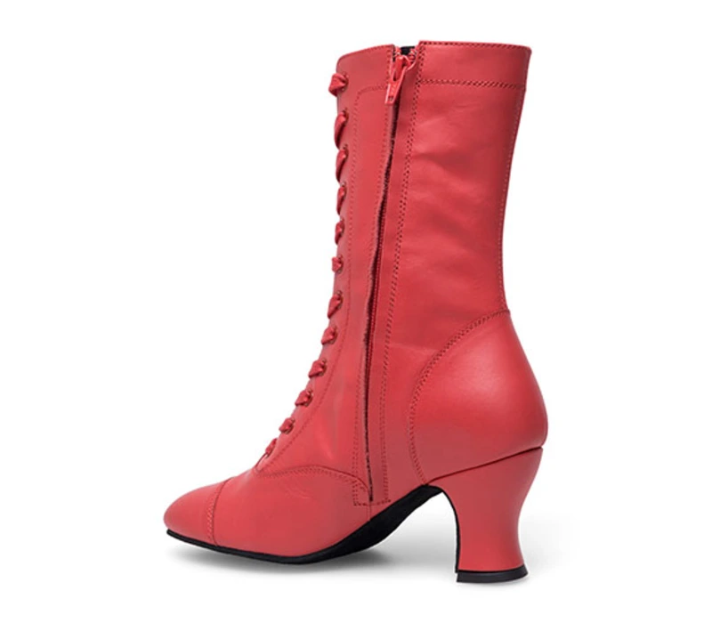 Rumpf Betty, dámské kožené taneční boty - Červená - red Rumpf Betty, dámské kožené taneční boty - Červená - red