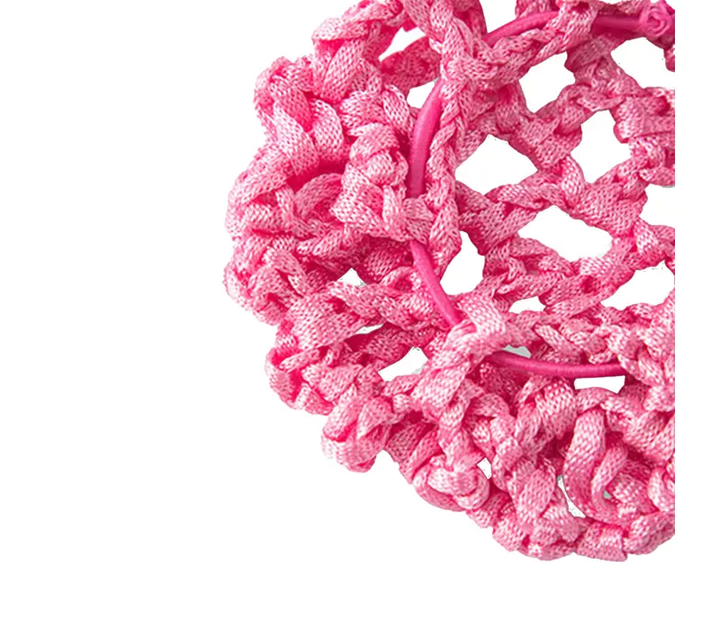 Rumpf Bun cover, barevná síťka na drdol - Růžová - pink