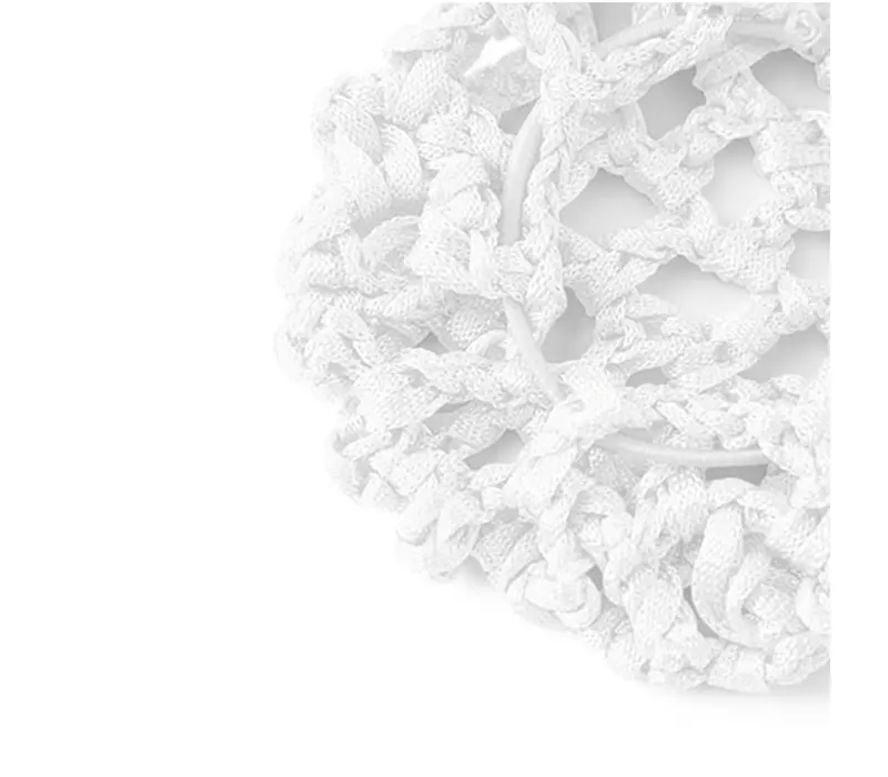 Rumpf Bun cover, barevná síťka na drdol - Bílá