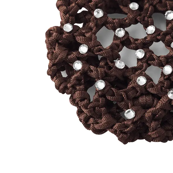Rumpf Bun cover, barevná síťka na drdol s krystalem