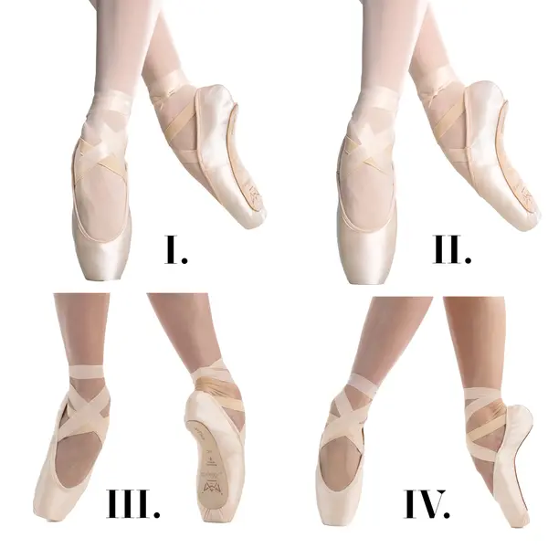 So Danca Alina III, baletní špičky s nižším boxem Ve střih