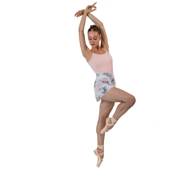 So Danca Floral, zavinovací sukně - Floral white SoDanca
