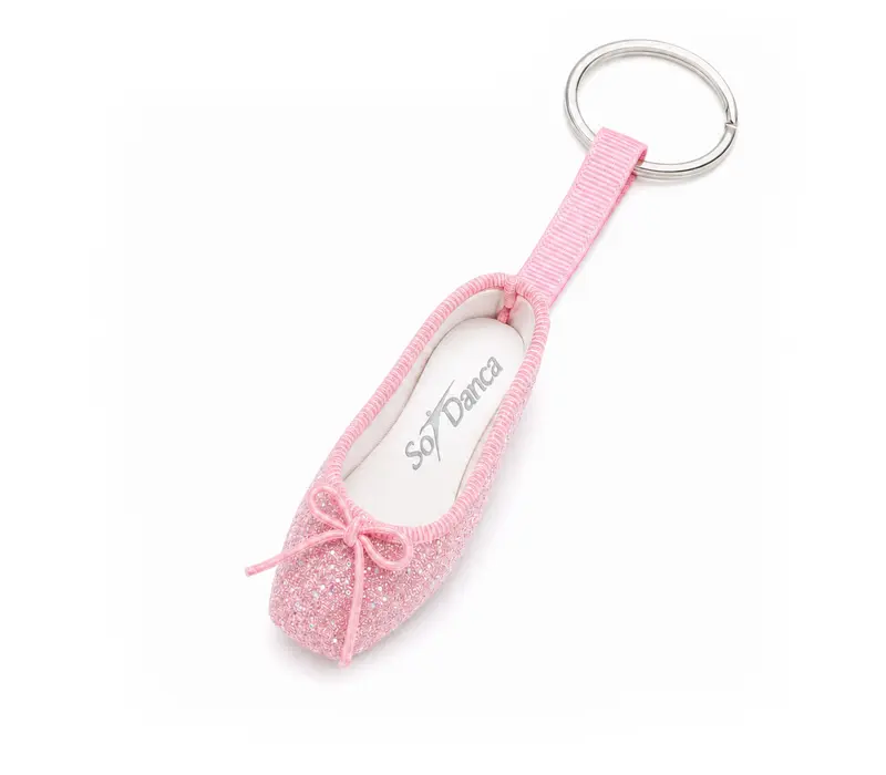 So Danca přívěsek, třpytivá baletní špička - Růžová - pink