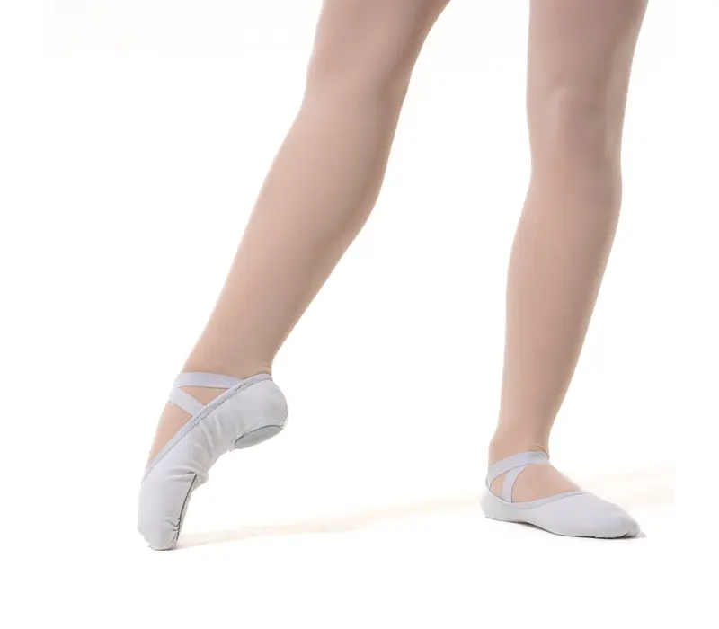 So Danca SD16, dámské elastické baletní cvičky - Bílá