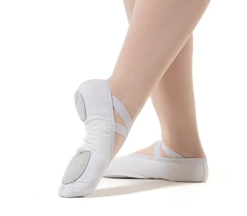 So Danca SD16, dámské elastické baletní cvičky - Bílá