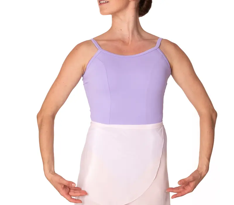 So Danca SL02 Studio line, dres na tenká ramínka s V střihem - Fialová - lavender