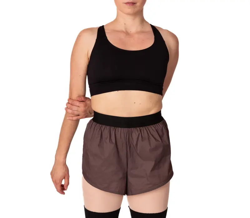 Bloch Leos velvet crop top, top pro dámy - Černá