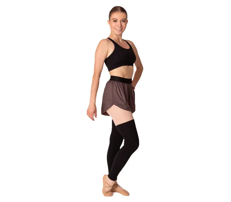 Bloch Leos velvet crop top, top pro dámy - Černá