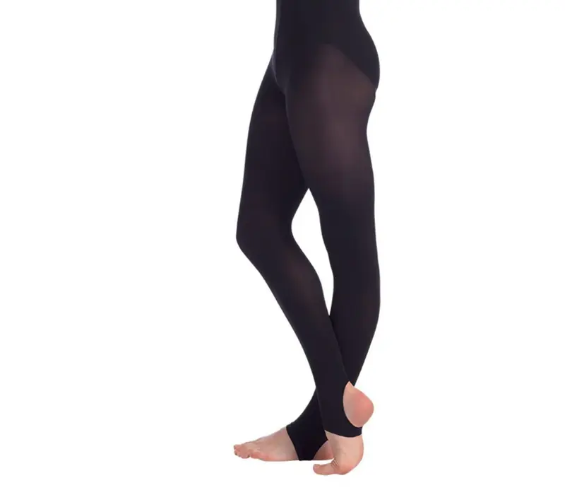 So Danca, strmeňové punčocháče pro děti - Černá