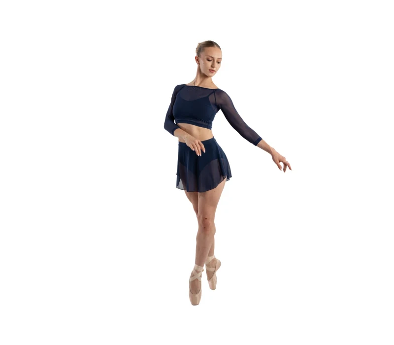 So Danca Anala, dámský síťovaný top - Modrá - navy