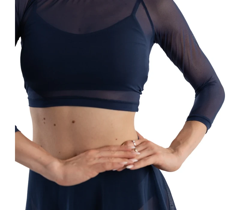 So Danca Anala, dámský síťovaný top - Modrá - navy