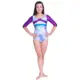 Capezio Gymnastics Arch Back, gymnastický dres pro ženy - Capezio Laser svetle modrá