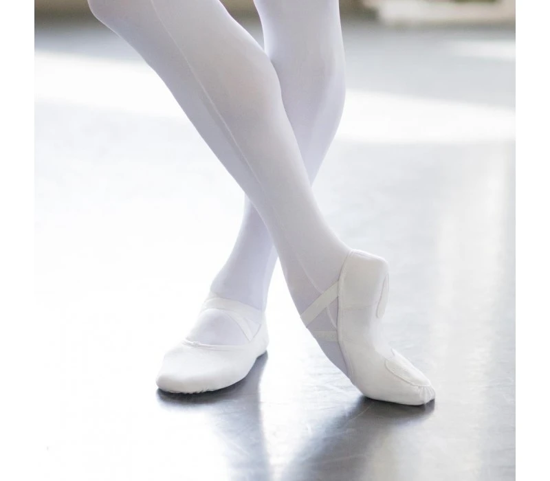 Capezio MR JAMES WHITESIDE BALLET SHOE, baletní cvičky - Bílá