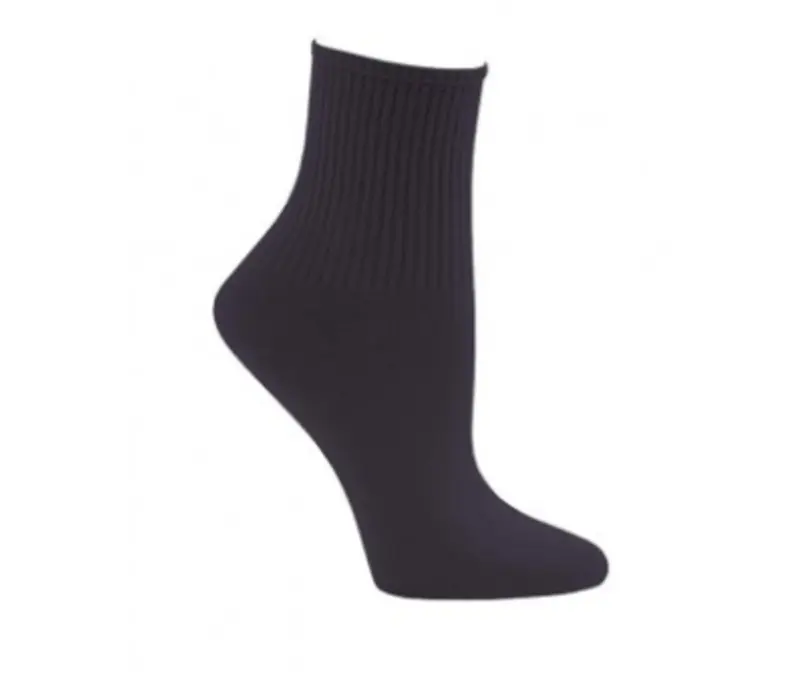 Capezio Ribbed sock, dětské ponožky - Černá
