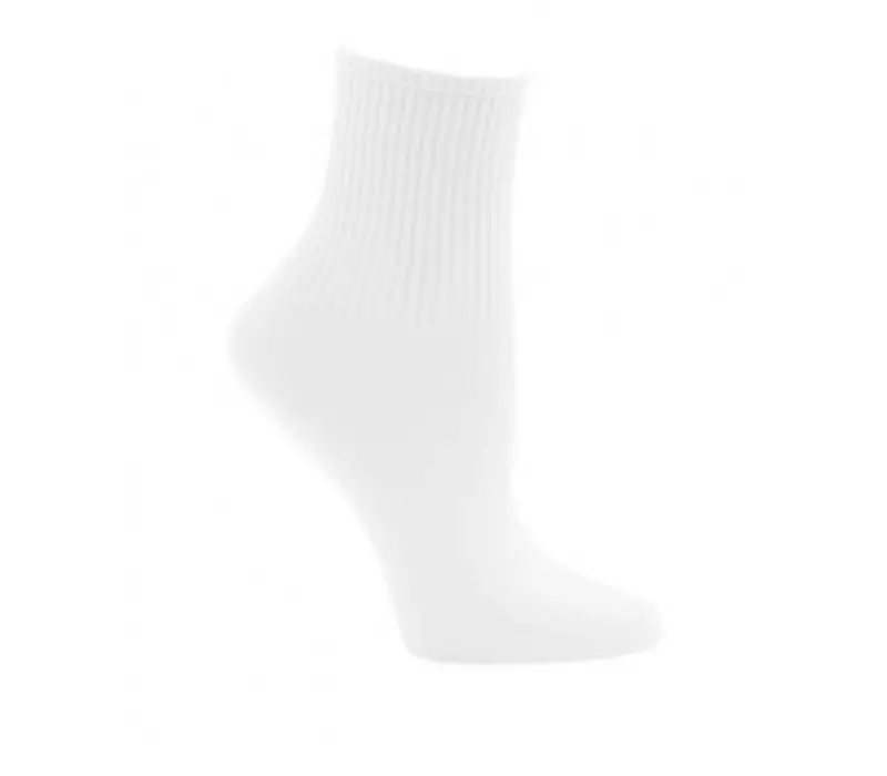 Capezio Ribbed sock, dětské ponožky - Bílá