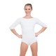 Capezio boatneck 3/4 sleeve Leotard, baletní dres - Bílá