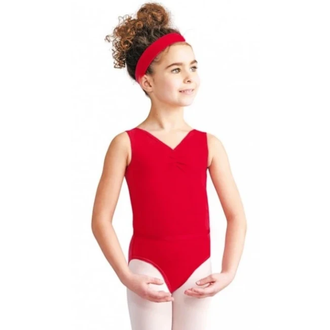 Capezio, dívčí baletní dres na široká ramínka