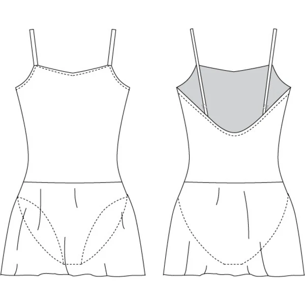 Capezio Camisole Dress, dres se sukénkou