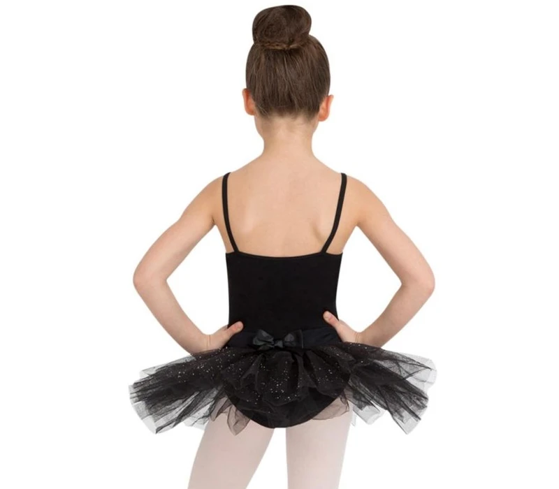 Capezio Tutu Dress, dětský dres s tutu sukénkou - Černá