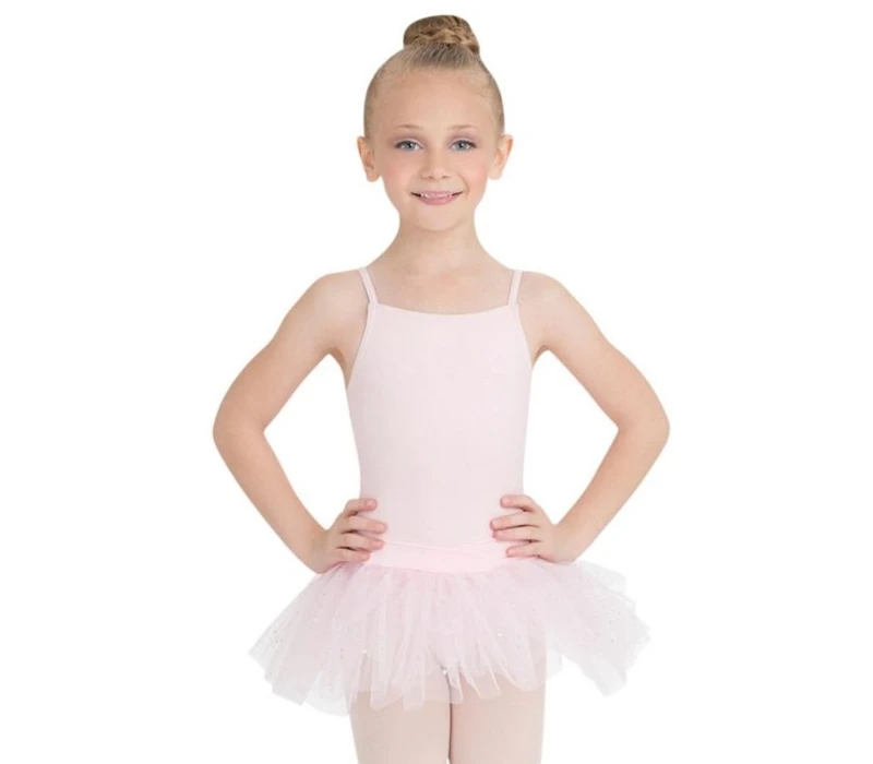 Capezio Tutu Dress, dětský dres s tutu sukénkou - Růžová Capezio