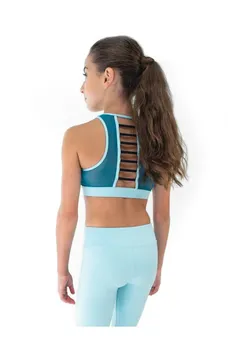 Capezio Colourblock High Neck Bra Top, sportovní podprsenka