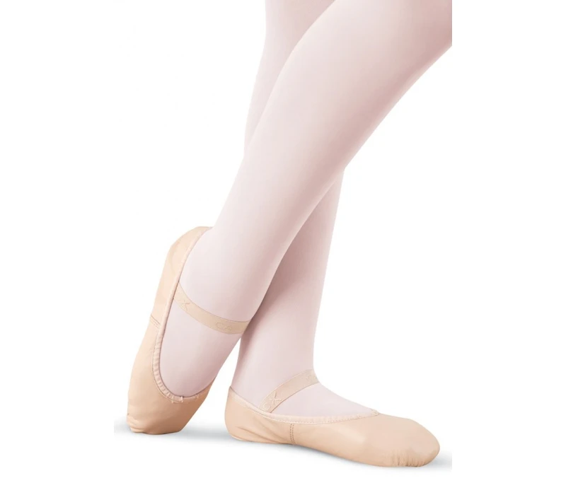 Capezio Daisy, kožené cvičky - Růžová balet Capezio