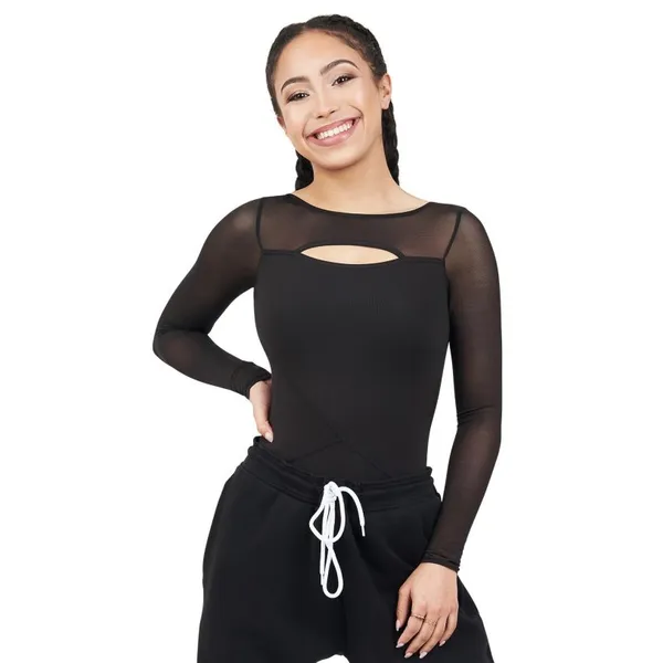 Capezio Dance Active Front Keyhole long sleeve leo, dámský dres