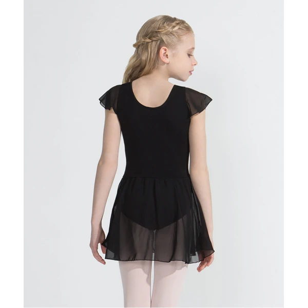 Capezio flutter sleeve dress, dres se sukní