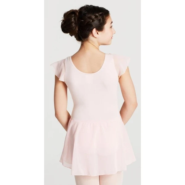 Capezio flutter sleeve dress, dres se sukní