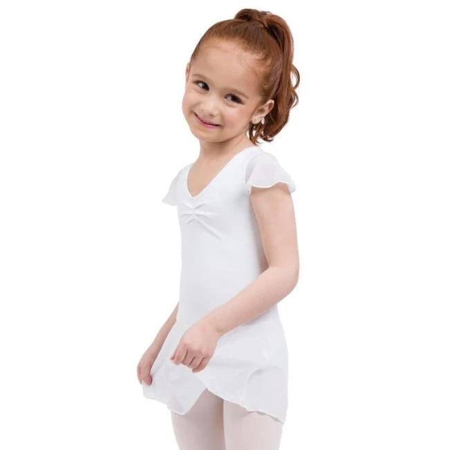 Capezio flutter sleeve dress, dres se sukýnkou Capezio flutter sleeve dress, dres se sukýnkou