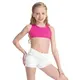 Capezio Foldover Boyshort, dětské krátké kalhoty - Bílá