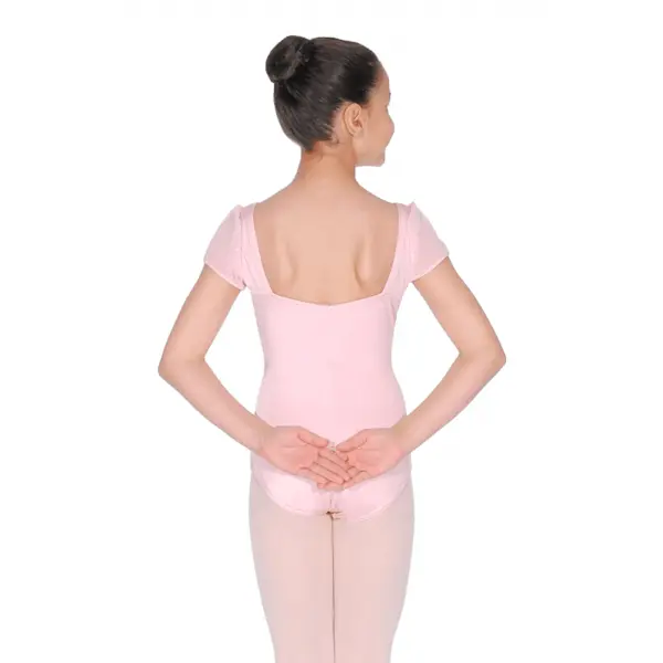 Capezio puff sleeve Leotard, dresík s třpytivými rukávky