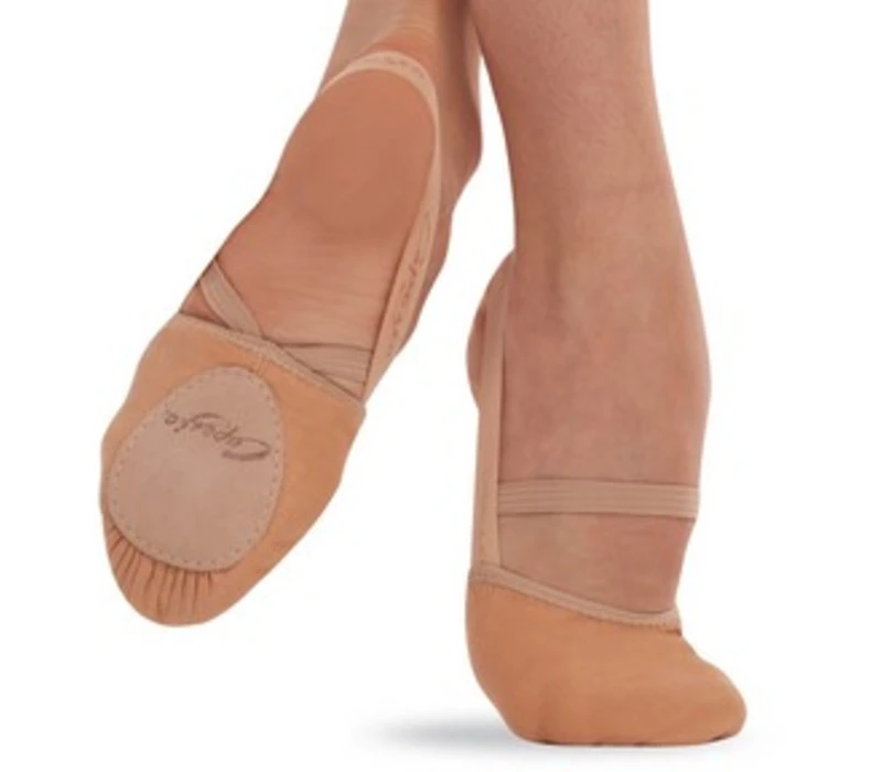 Capezio Hanami PIROUETTE, elastické taneční špičky - Tělová - light suntan