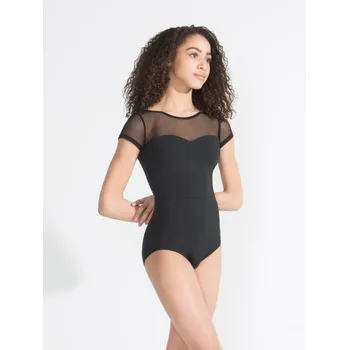 Capezio Meryl Mesh Yoke Short Sleeve, baletní dres