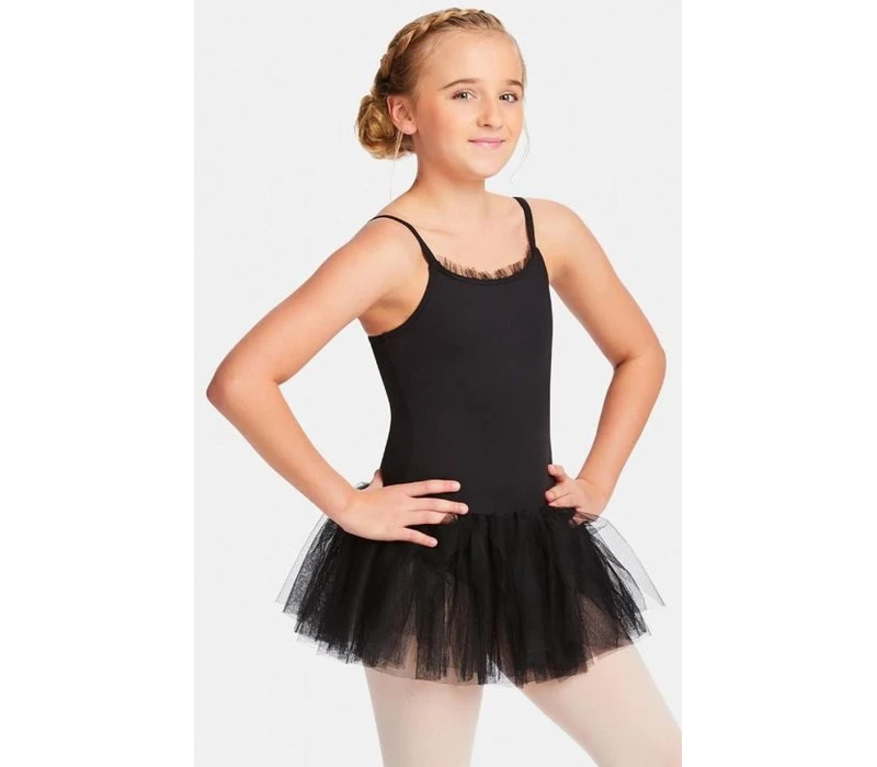 Capezio Parfait, dětský dres s tutu sukénkou - Černá