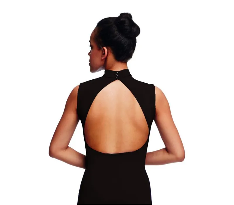 Capezio Polo neck leotard, baletní dres - Černá